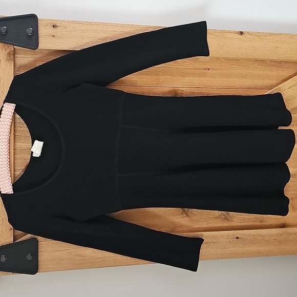 Moda International Dresses & Skirts - Vintage Moda International Knit black dress 90s Y2K Skater Fit Flare Medium